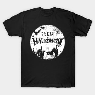 Feliz Halloween - grunge design T-Shirt
